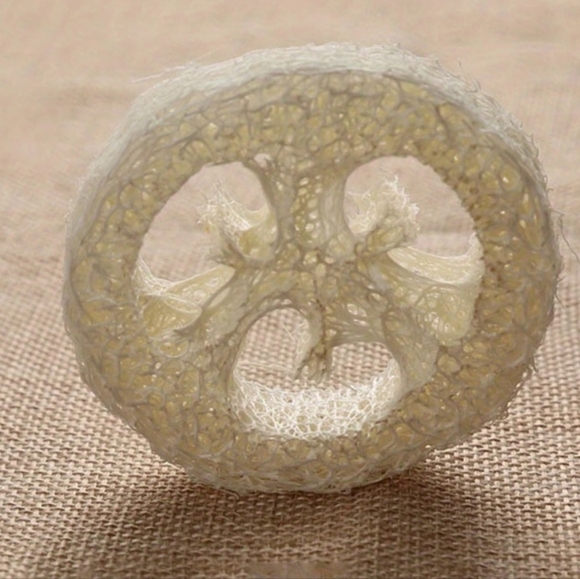 NATURAL LOOFAH SOAP HANDMADE 4OZ round w natural loofah gift box π - Picture 4 of 14